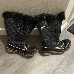 Sorel Women's Black Winter Boots Joan of Artic size 7